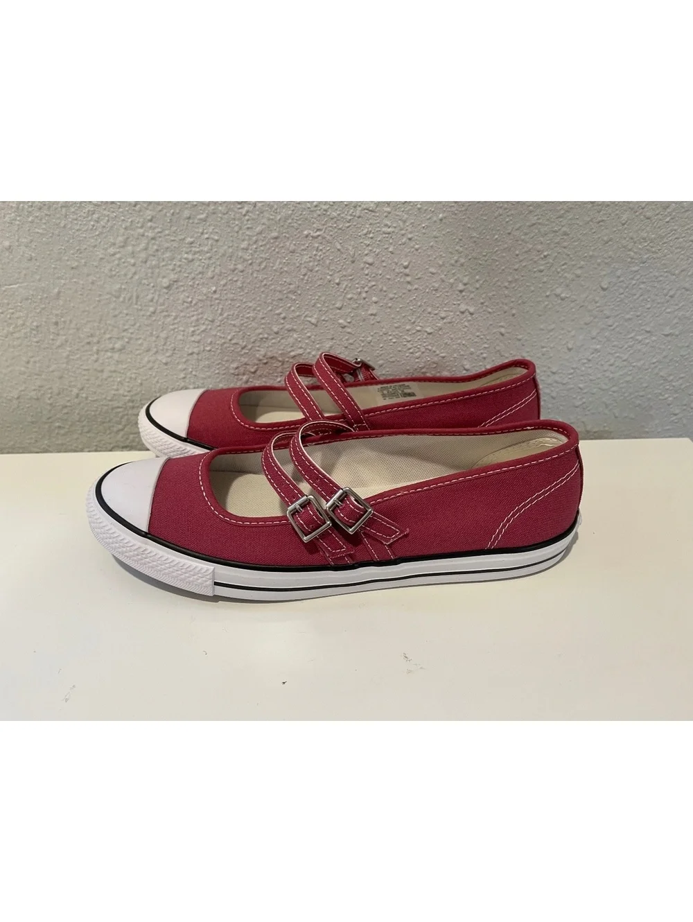 Converse All Star Mary Jane Style Canvas Sneakers in Red